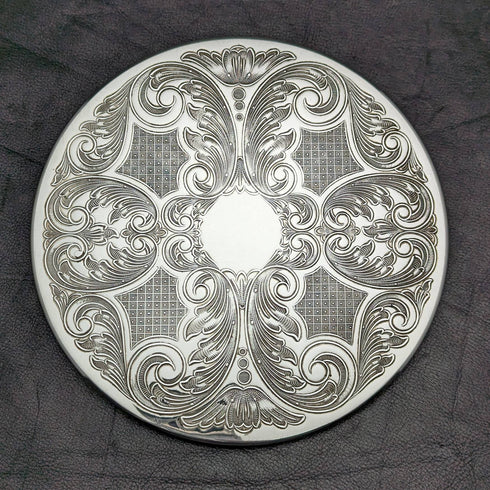 British Vintage Silver Plated Table Mat Set of 4 Paper Boxed